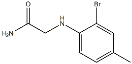 2-[(2-bromo-4-methylphenyl)amino]acetamide Struktur