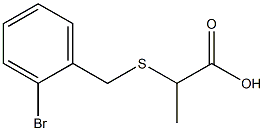 2-[(2-bromobenzyl)thio]propanoic acid Struktur