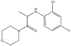 2-[(2-chloro-4-fluorophenyl)amino]-1-(morpholin-4-yl)propan-1-one Struktur