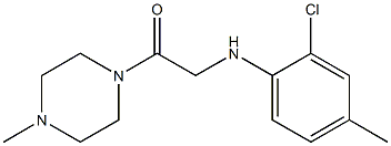 2-[(2-chloro-4-methylphenyl)amino]-1-(4-methylpiperazin-1-yl)ethan-1-one Struktur