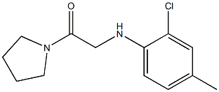 2-[(2-chloro-4-methylphenyl)amino]-1-(pyrrolidin-1-yl)ethan-1-one Struktur