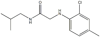 2-[(2-chloro-4-methylphenyl)amino]-N-(2-methylpropyl)acetamide Struktur