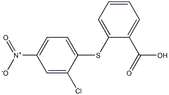 2-[(2-chloro-4-nitrophenyl)sulfanyl]benzoic acid Struktur