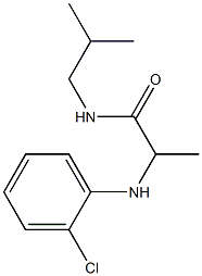 2-[(2-chlorophenyl)amino]-N-(2-methylpropyl)propanamide Struktur