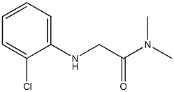 2-[(2-chlorophenyl)amino]-N,N-dimethylacetamide Struktur