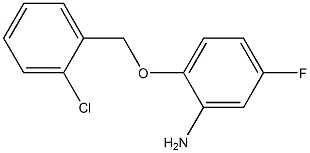 2-[(2-chlorophenyl)methoxy]-5-fluoroaniline Struktur