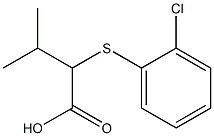 2-[(2-chlorophenyl)sulfanyl]-3-methylbutanoic acid Struktur