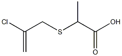 2-[(2-chloroprop-2-enyl)thio]propanoic acid Struktur