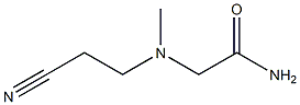 2-[(2-cyanoethyl)(methyl)amino]acetamide Struktur