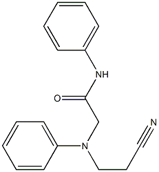 2-[(2-cyanoethyl)(phenyl)amino]-N-phenylacetamide Struktur