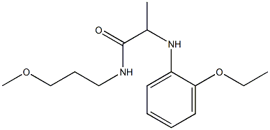 2-[(2-ethoxyphenyl)amino]-N-(3-methoxypropyl)propanamide Struktur