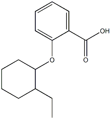 2-[(2-ethylcyclohexyl)oxy]benzoic acid Struktur