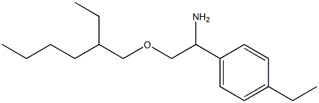 2-[(2-ethylhexyl)oxy]-1-(4-ethylphenyl)ethan-1-amine Struktur