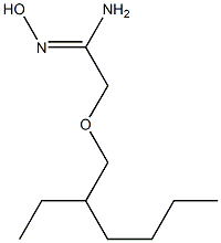 2-[(2-ethylhexyl)oxy]-N'-hydroxyethanimidamide Struktur