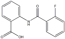 2-[(2-fluorobenzoyl)amino]benzoic acid Struktur