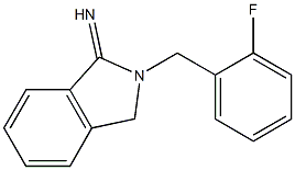 2-[(2-fluorophenyl)methyl]-2,3-dihydro-1H-isoindol-1-imine Struktur