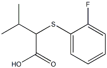 2-[(2-fluorophenyl)sulfanyl]-3-methylbutanoic acid Struktur