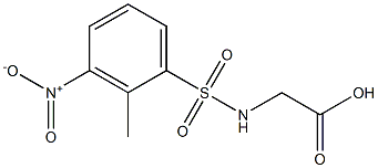 2-[(2-methyl-3-nitrobenzene)sulfonamido]acetic acid Struktur