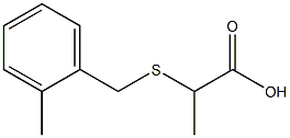 2-[(2-methylbenzyl)thio]propanoic acid Struktur