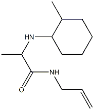 2-[(2-methylcyclohexyl)amino]-N-(prop-2-en-1-yl)propanamide Struktur