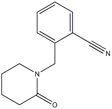 2-[(2-oxopiperidin-1-yl)methyl]benzonitrile Struktur