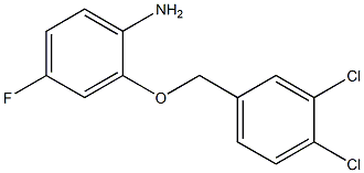 2-[(3,4-dichlorophenyl)methoxy]-4-fluoroaniline Struktur