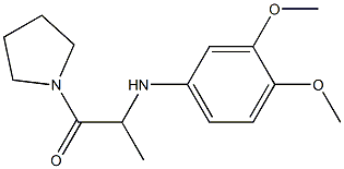 2-[(3,4-dimethoxyphenyl)amino]-1-(pyrrolidin-1-yl)propan-1-one Struktur