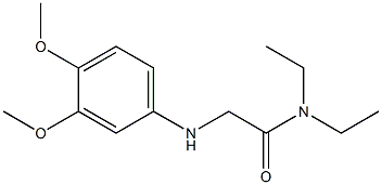 2-[(3,4-dimethoxyphenyl)amino]-N,N-diethylacetamide Struktur