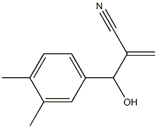 2-[(3,4-dimethylphenyl)(hydroxy)methyl]prop-2-enenitrile Struktur