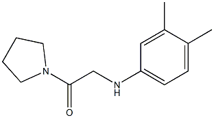 2-[(3,4-dimethylphenyl)amino]-1-(pyrrolidin-1-yl)ethan-1-one Struktur