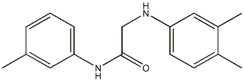 2-[(3,4-dimethylphenyl)amino]-N-(3-methylphenyl)acetamide Struktur