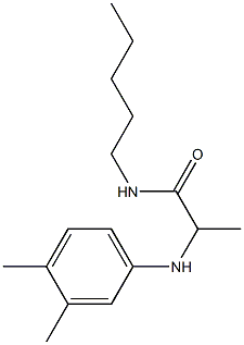 2-[(3,4-dimethylphenyl)amino]-N-pentylpropanamide Struktur