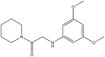 2-[(3,5-dimethoxyphenyl)amino]-1-(piperidin-1-yl)ethan-1-one Struktur