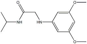 2-[(3,5-dimethoxyphenyl)amino]-N-(propan-2-yl)acetamide Struktur