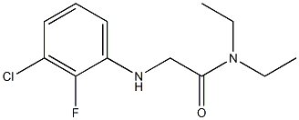 2-[(3-chloro-2-fluorophenyl)amino]-N,N-diethylacetamide Struktur