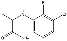 2-[(3-chloro-2-fluorophenyl)amino]propanamide Struktur