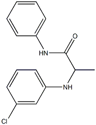 2-[(3-chlorophenyl)amino]-N-phenylpropanamide Struktur