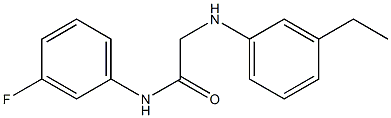 2-[(3-ethylphenyl)amino]-N-(3-fluorophenyl)acetamide Struktur