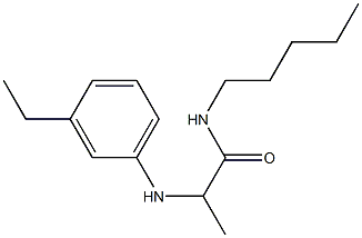 2-[(3-ethylphenyl)amino]-N-pentylpropanamide Struktur