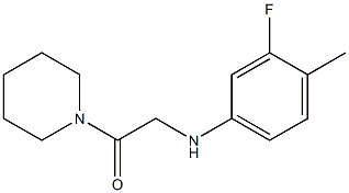 2-[(3-fluoro-4-methylphenyl)amino]-1-(piperidin-1-yl)ethan-1-one Struktur