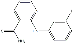 2-[(3-iodophenyl)amino]pyridine-3-carbothioamide Struktur