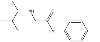 2-[(3-methylbutan-2-yl)amino]-N-(4-methylphenyl)acetamide Struktur