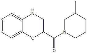 2-[(3-methylpiperidin-1-yl)carbonyl]-3,4-dihydro-2H-1,4-benzoxazine Struktur