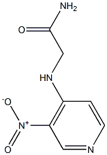 2-[(3-nitropyridin-4-yl)amino]acetamide Struktur