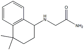 2-[(4,4-dimethyl-1,2,3,4-tetrahydronaphthalen-1-yl)amino]acetamide Struktur