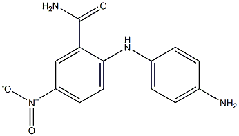 2-[(4-aminophenyl)amino]-5-nitrobenzamide Struktur