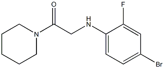 2-[(4-bromo-2-fluorophenyl)amino]-1-(piperidin-1-yl)ethan-1-one Struktur