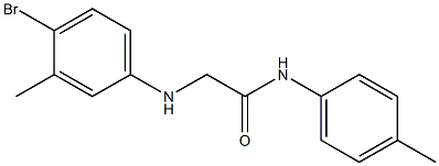 2-[(4-bromo-3-methylphenyl)amino]-N-(4-methylphenyl)acetamide Struktur