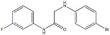 2-[(4-bromophenyl)amino]-N-(3-fluorophenyl)acetamide Struktur