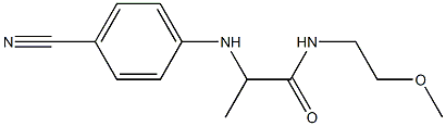 2-[(4-cyanophenyl)amino]-N-(2-methoxyethyl)propanamide Struktur